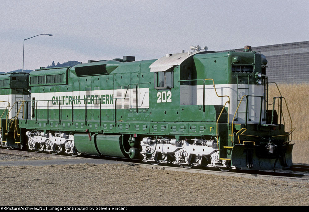 California Northern SD9E #202. Not yet fully painted.